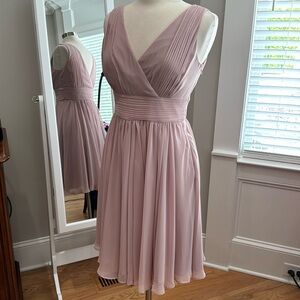 NWOT Calvin Klein Sz 6 Dusty Pink chiffon fully lined never worn